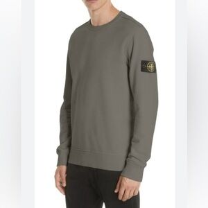 STONE ISLAND 100% cotton compass patch crew neck sweatshirt pullover top shirt L